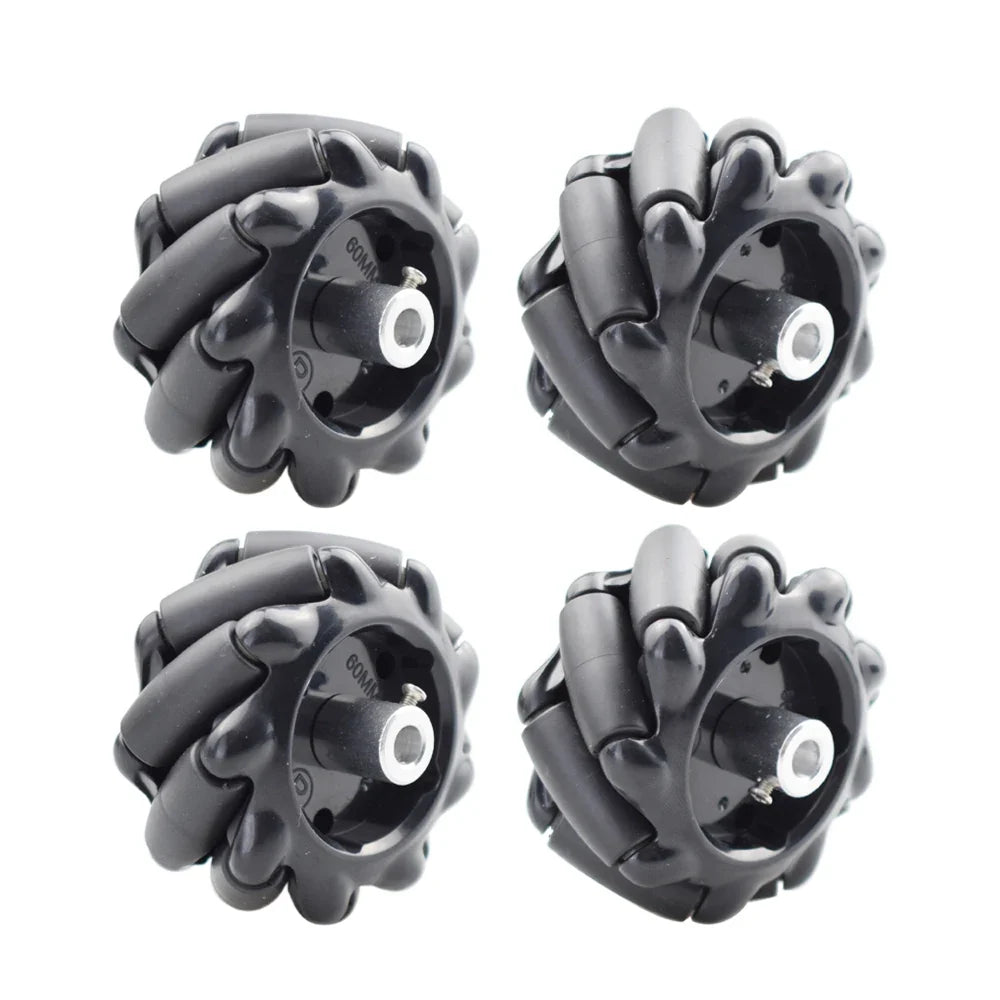 5KG Load 60mm Mecanum Wheel for Arduino Raspberry Pi with 12V DC Hall Encoder Motor DIY STEM Robot Car Toy Parts