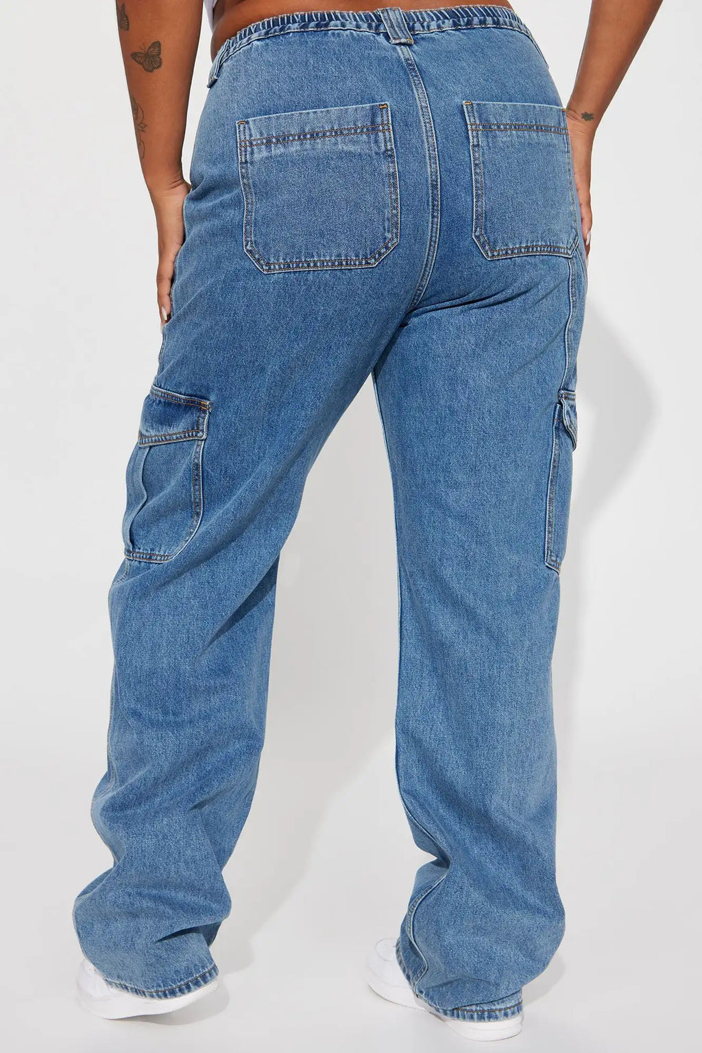 Custom High Quality Plus Size Loose Denim Pants for Women Retro Wide Leg Baggy Jeans Casual Style Workwear with Large Pocket