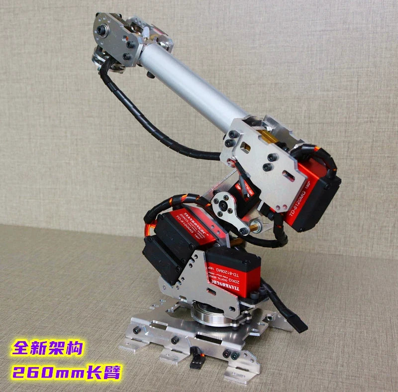 Arduino 7 Dof Large Suction Air Pump Robot Arm Multi DOF Manipulator Mindustrial Robotic Model 6-Axis Robot Claw Gripper