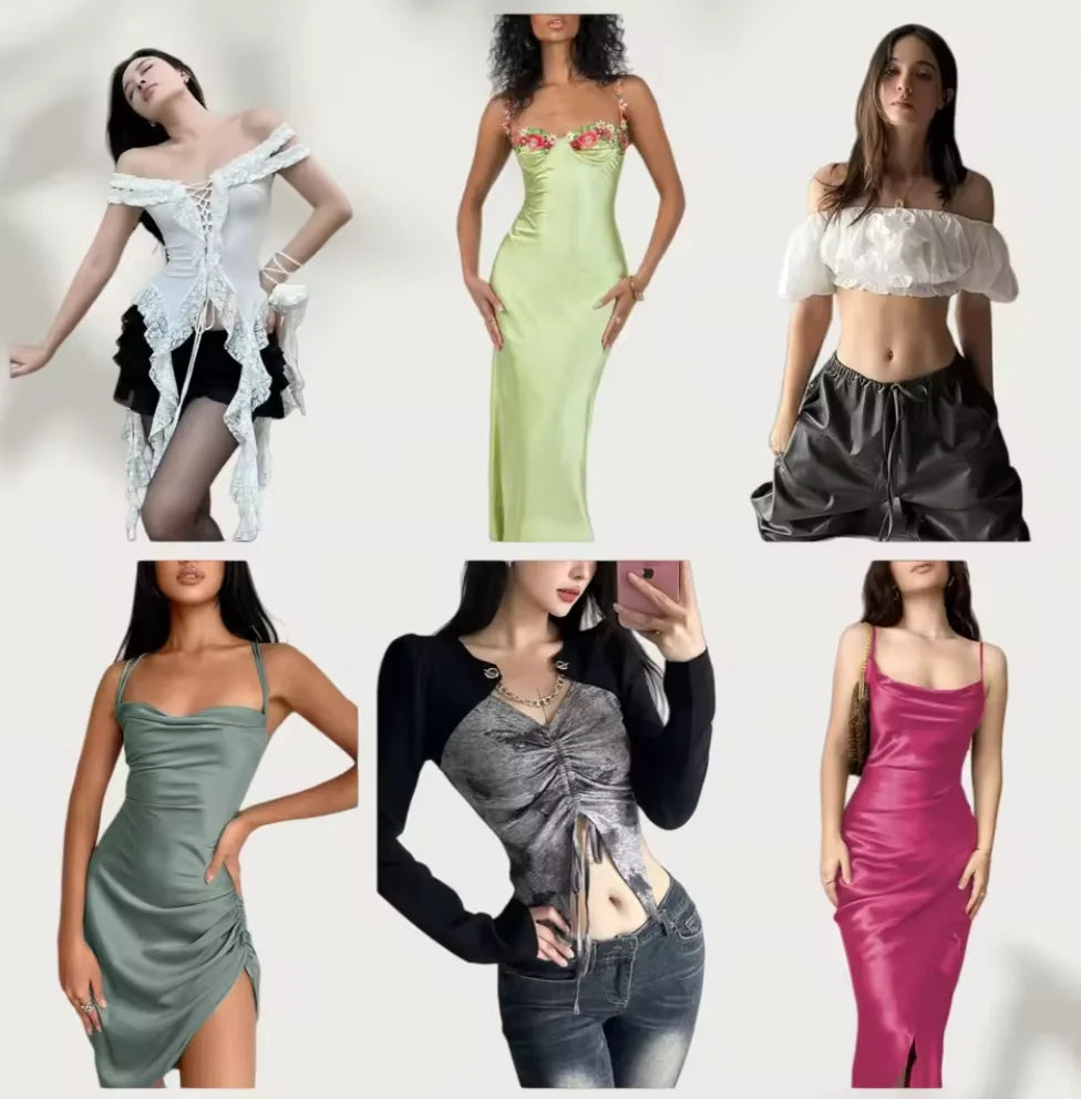 Y Clearance Women's Apparel Stock Wholesale Casual Dresses T-shirts Mixed Bales Random Delivery Stock Clothing