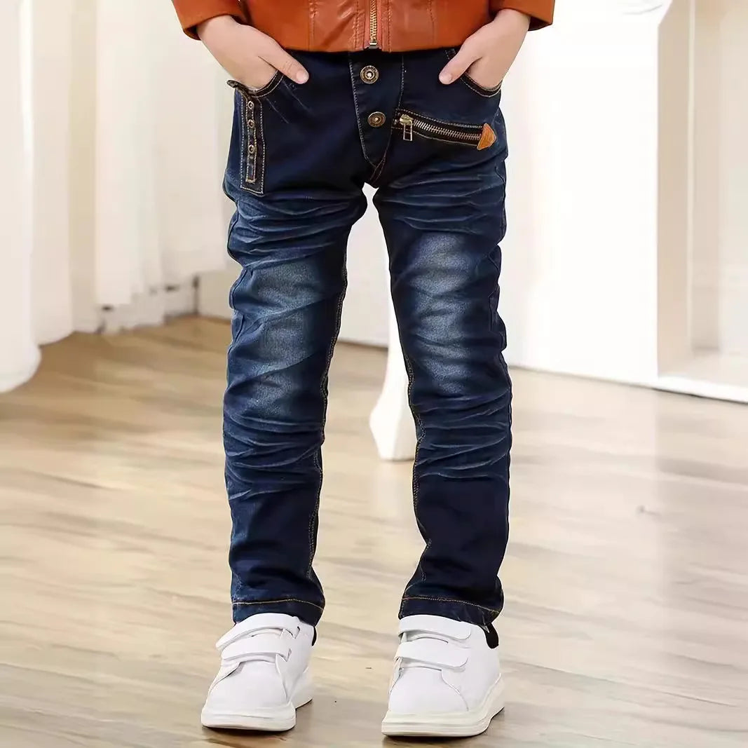 Custom  Boys' Jeans Bulk Order, Multiple Colors, 7-Day Sample | In-Stock at Overseas Warehouse| Clearance Discount Price