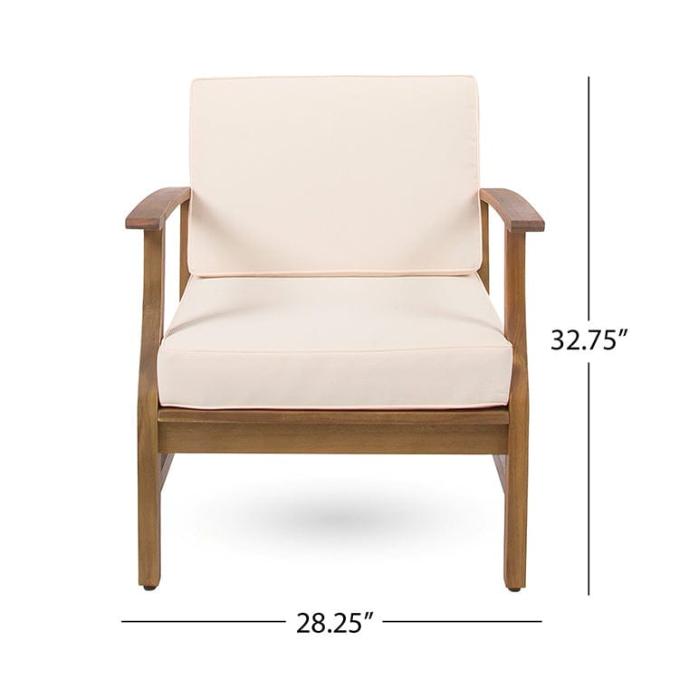 U.S. Garden Furniture 4 pcs Teak Acacia Wood Chair patio Set