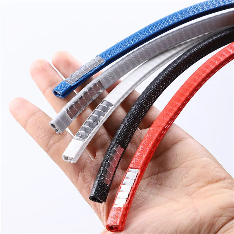 Car Door Protector Edge Scratch Strip Guard Trim Automobile Door Noise reduction Anti Collision Protection With Steel Carstyling