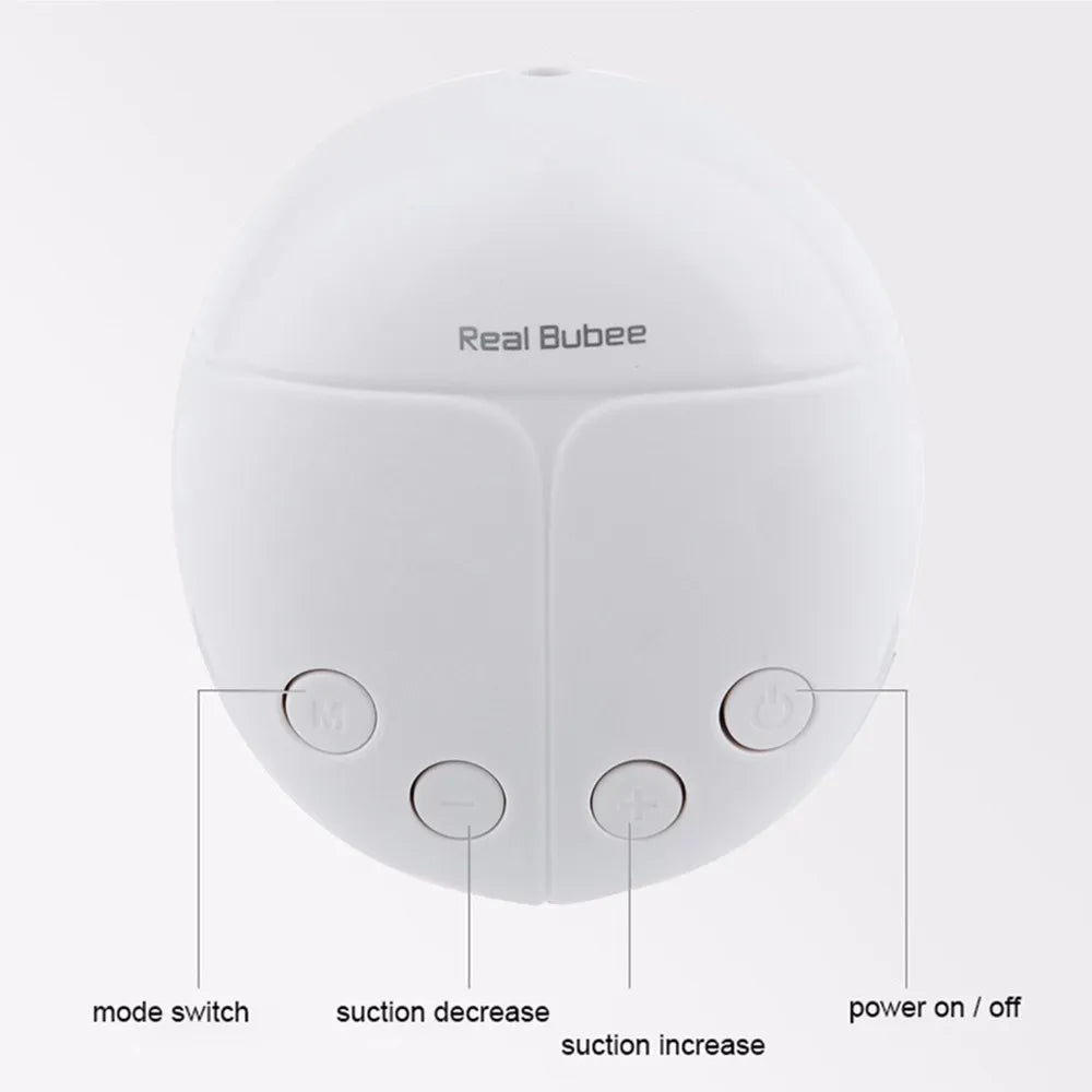 Real Bubee Single/double Electric Breast Pump With Milk Bottle Infant Usb Bpa Free Powerful Breast Pumps Baby Breast Feeding