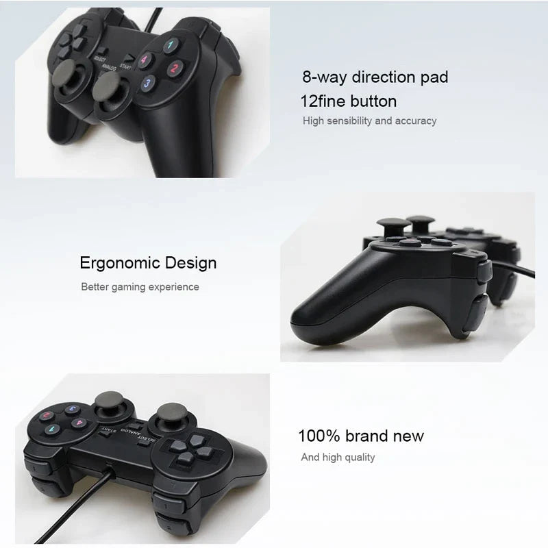 Wired USB PC Controller Game Joystic Gamepad Vibration Joystick For Windows XP/7/8/10 Joypad For PC Windows Computer Laptop