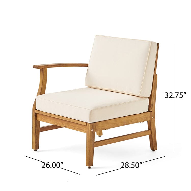U.S. Garden Furniture 4 pcs Teak Acacia Wood Chair patio Set