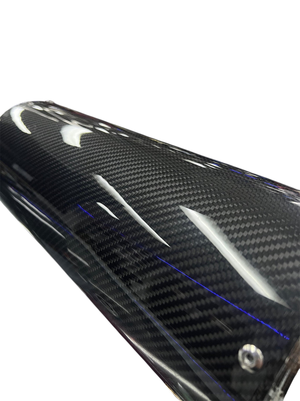 SPDZ1 Carbon Series Performance Muffler – 3" Inlet / 4.5" Burnt Tip (No-Weld Design)
