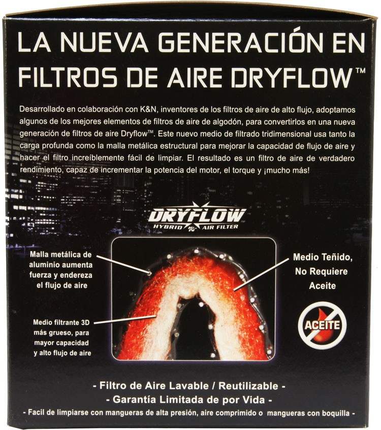 AEM Induction AEM DryFlow Air Filter 2-3/4in. Flange / 4in. OD / 5in. H / 10 Degree Flg. (Special Order) 21-202D-AK