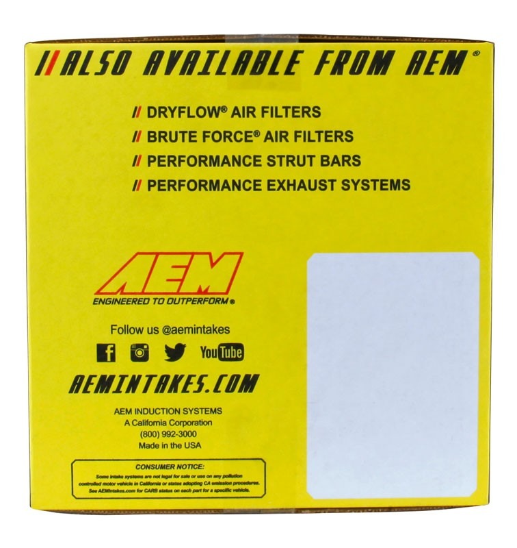 AEM Induction AEM 03-04 Mazda 6i 4CYL Polished Cold Air Intake 21-484P