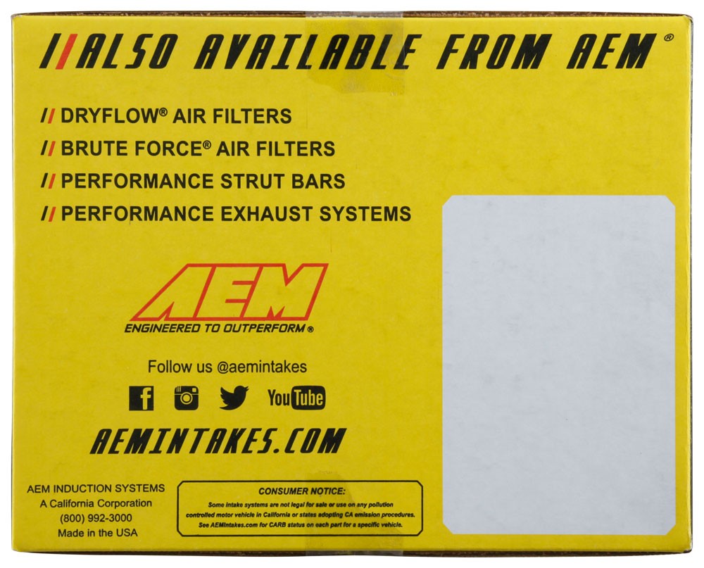 AEM Induction Cold Air Intake Syst em AIP21-683C