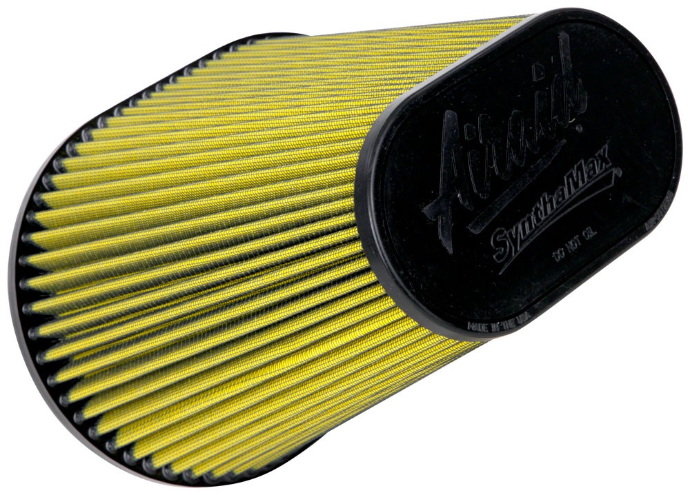 Airaid Universal Air Filter - Cone 6in FLG x 10-3/4x7-3/4in B x 7-1/4x4-3/4in T x 9in H Synthaflow 725-472