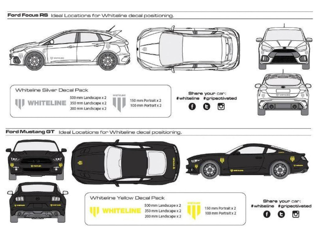 Whiteline Decal Kits