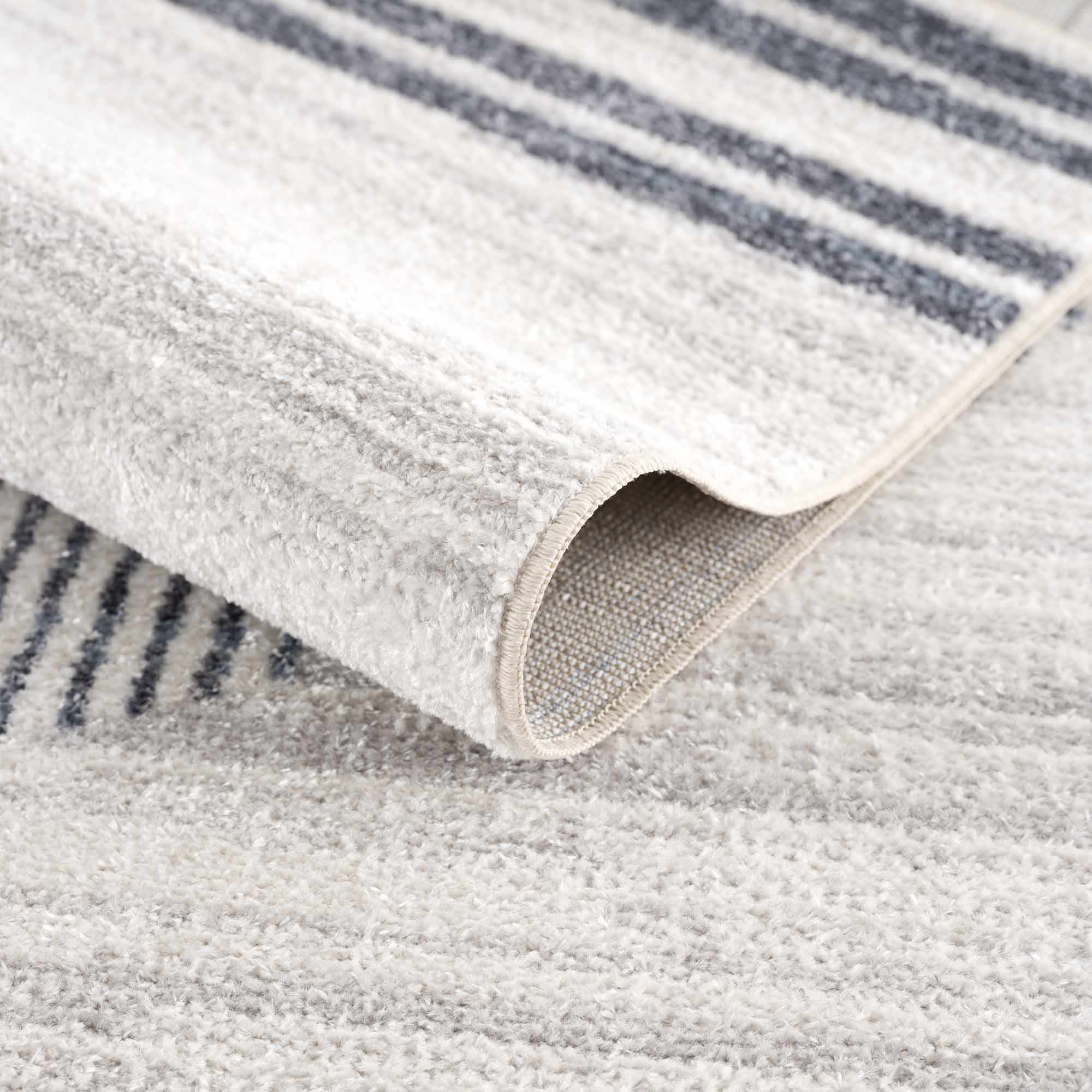 Thad Medium Gray Washable Area Rug