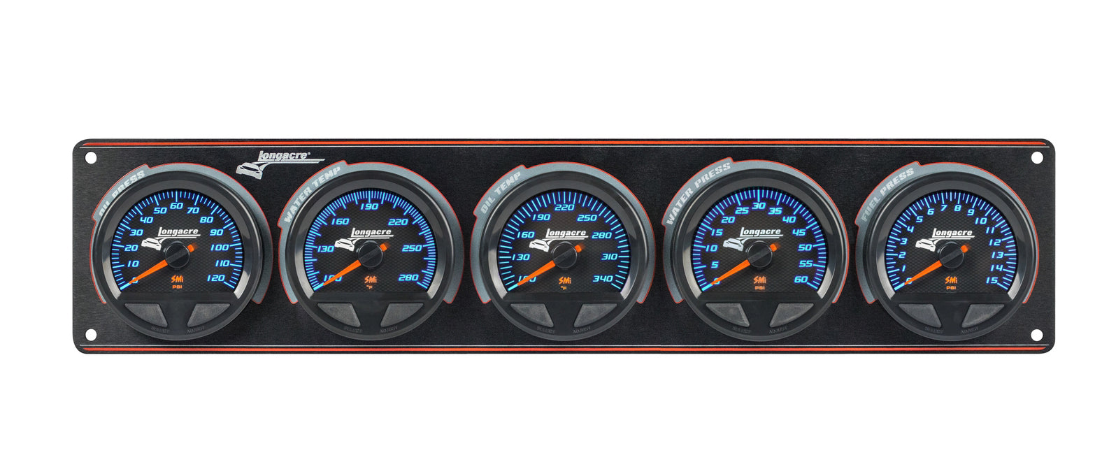 Longacre Waterproof SMI 5 Gauge Panel OP/WT/OT/WP/FP 52-44570