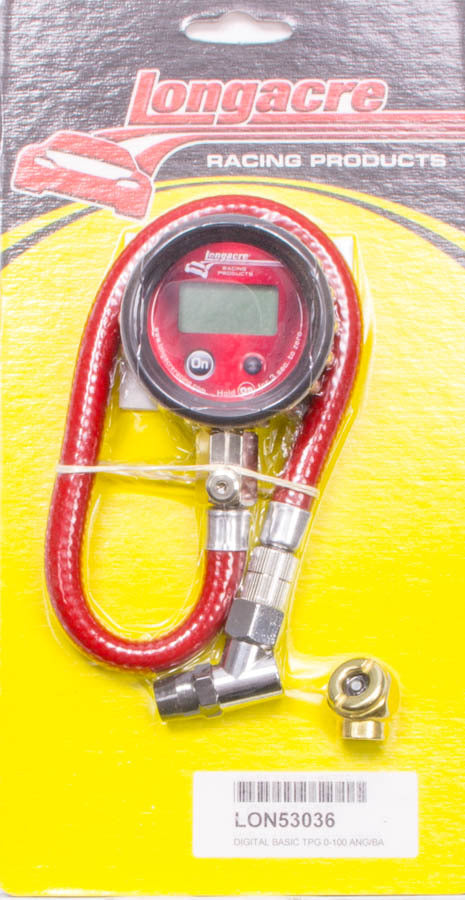 Longacre Tire Gauge Digital 0-100 PSI Basic 52-53036