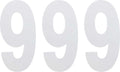 Factory Effex Standard Numbers 6in. - White - No. 9 - 02-4469