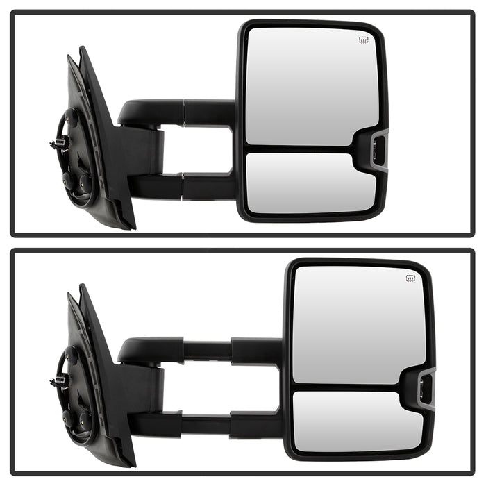 SPYDER xTune Chevy Silverado 07-13 Heated Amber LED Signal Telescoping Mirrors MIR-CSIL07S-G2-PWH-AM-SET 9936692