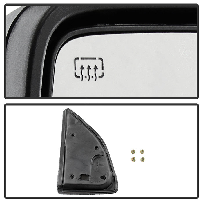 SPYDER xTune Ford SuperDuty 08-15 Extendable Heated Mirrors w/ LED Signal Smoke MIR-FDSD08S-PW-SM-SET 9935831