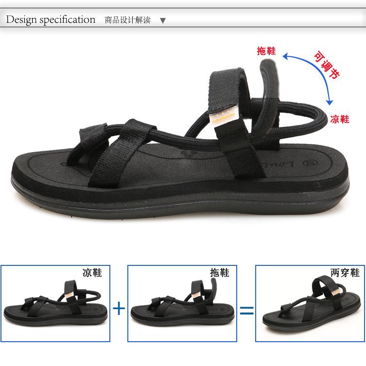 New Flats Sandals for Women Summer Fashion Outer Wear Student Ladies Slippers Beach Sandals Slippers Export Large Size