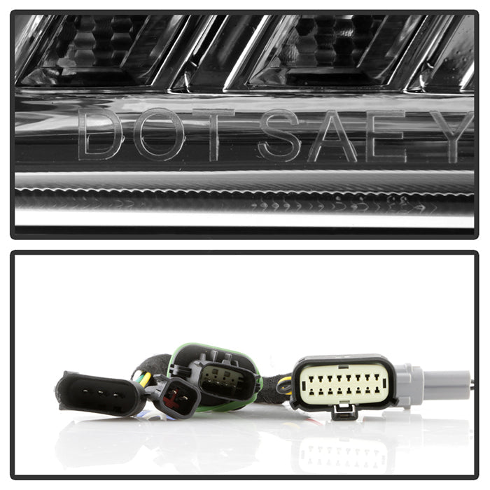 xTune Ford F150 18-20 Amber DRL Full LED Two Projector Headlights - Chrome PRO-CH-FF15018S-FLED-AM-C 9949586