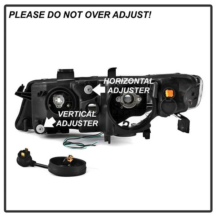 SPYDER xTune 04-08 Acura TSX LED Light Bar Projector Headlights - Black (PRO-JH-ATSX04-LB-BK) 9043116