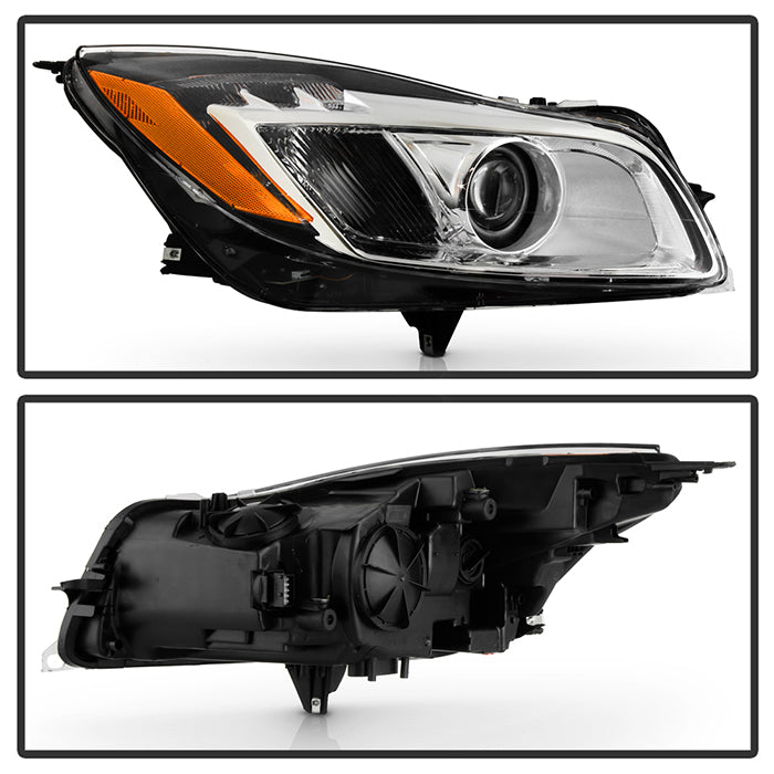 SPYDER Xtune Buick Regal 11-13  HID w/LED DRL Clear Ring Projector Headlights (PRO-JH-BREG11CR-HID-OE-R) 9952807