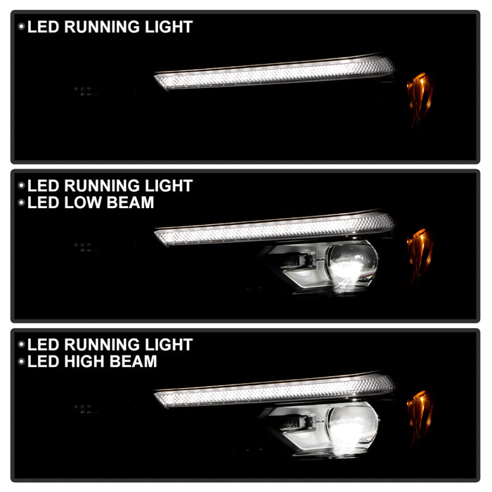 SPYDER xTune 23-25 Chevy Colorado OE Plus High/Low Beam Headlight - Black (PRO-JH-CCOL23-OEP-LED-BK) 9960277
