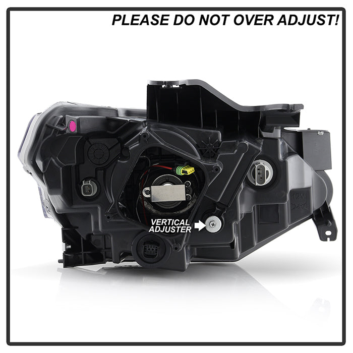 SPYDER Xtune 18-21 Chevrolet Traverse (HID Models) DRL LED Light Bar Projector Headlights - Black Chrome 9052828