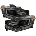 SPYDER 18-21 Chevy Traverse Xenon HID Models DRL LED Light Bar Projector Headlights - Black 9052811