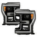SPYDER xTune 17-19 Ford F250/350 Super Duty Halogen Only Full LED Headlights - Blk (PRO-JH-FF25017-FLED-BK) 9050824