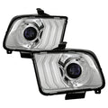xTune Ford Mustang 05-09 Halogen w LED DRL Projector Headlights - Chrome PRO-JH-FM05-LED-C 9949371
