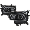 SPYDER xTune 14-17 Jeep Cherokee Halogen Model Only LED Light Bar Proj Headlights - Blk - PRO-JH-JC14-LB-BK 9047183
