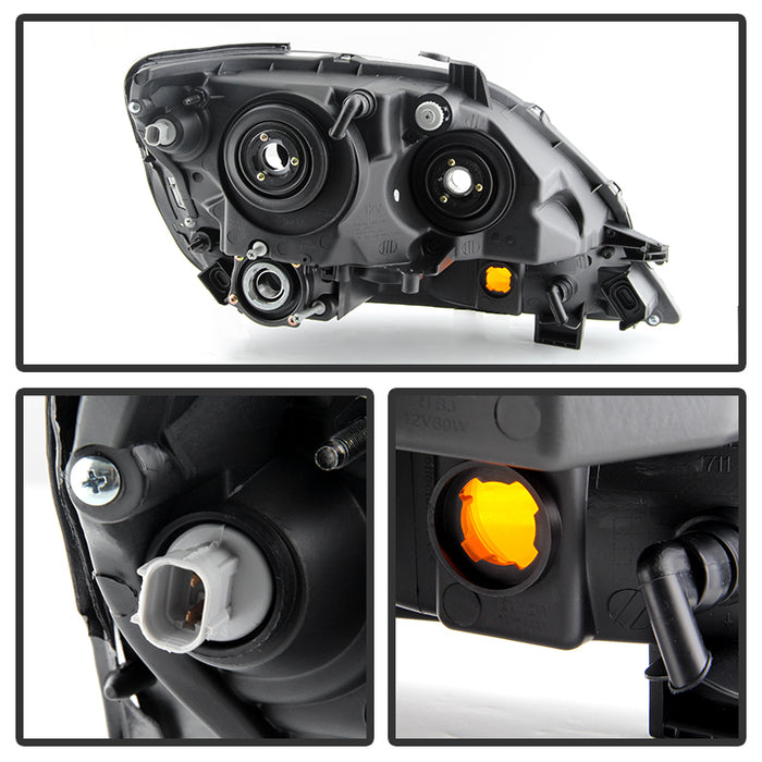 SPYDER Xtune Lexus Rx300 99-03 Halogen Only (Bulbs Not Included) Crystal Headlights Black PRO-JH-LRX99-BK 9028243