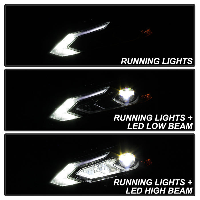 xTune Nissan Altima 19-20 4Dr w High Beam LED Projector Headlight - OE Left PRO-JH-NA20-HBA-LED-OE-L 9949388