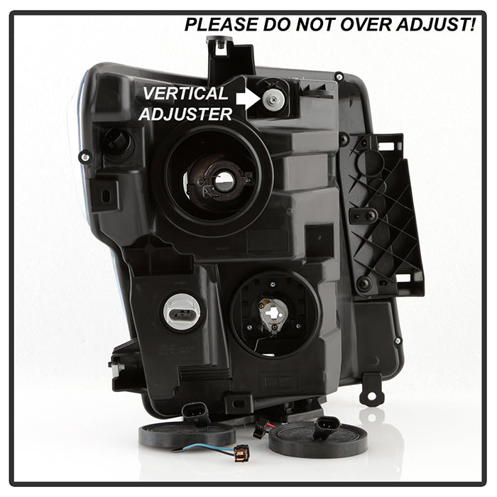 Xtune Nissan Titan (Halogen Only) 06-20 Projector Headlights Black PRO-JH-NTI16-LBBRL-BK 9049224