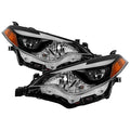 SPYDER xTune 14-16 Toyota Corolla w/LED DRL (OE Style) Headlights - Black w/ Chrome (PRO-JH-TCOL14-LED-BK) 9950605