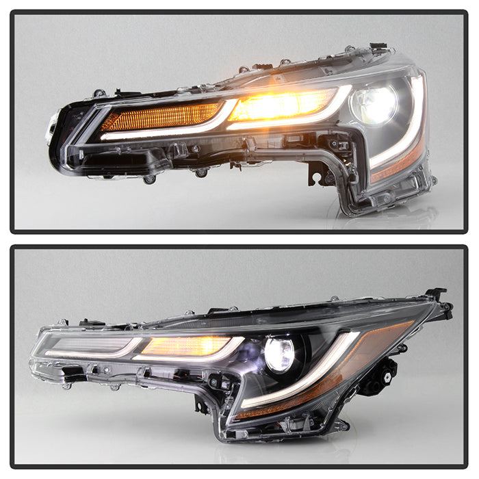 xTune US Built Toyota Corolla 18-20 L LE LED Proj Headlights-SE Style Black PRO-JH-TCOL20LUS-LED-BK 9949326