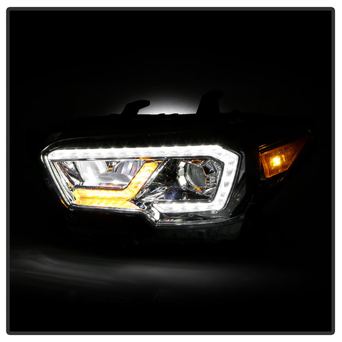 xTune Toyota Tacoma 16-19 TRD Model LED DRL Projector Headlights- Chrome PRO-JH-TTA16-FLED-TRD-C 9050091