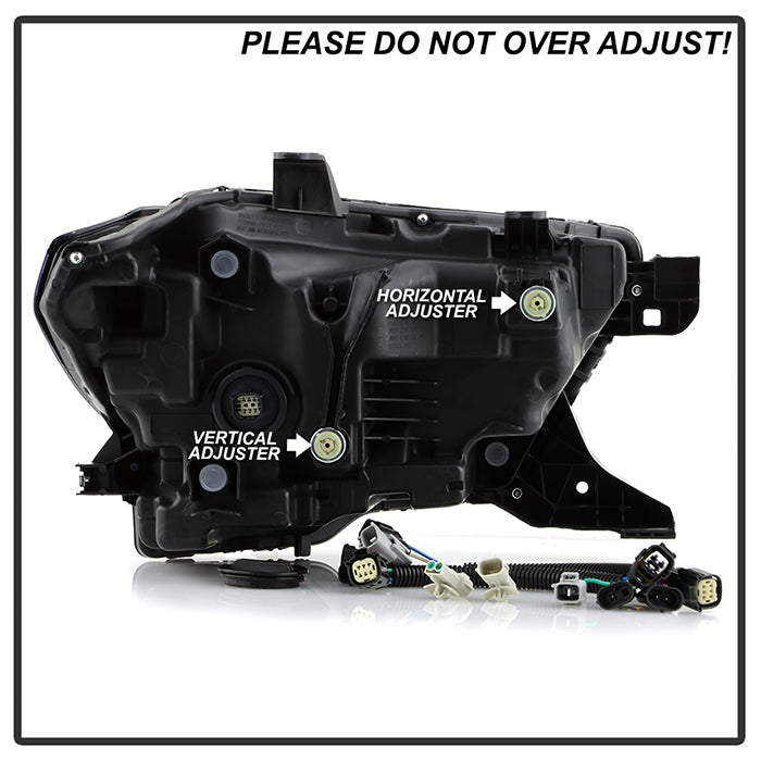 SPYDER Xtune 16-22 Toyota Tacoma Full LED w/DRL Headlight - Black (PRO-JH-TTA20-FLED-AM-BK) 9953354