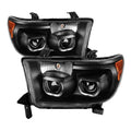 SPYDER Xtune Toyota Tundra 07-13 Projector Headlights Eliminates AFS LED Halo Black PRO-JH-TTUN07-CFB-BK 9032301