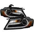 Spyder Audi A4 09-12 Projector Headlights Xenon/HID Model Only - DRL LED Blk PRO-YD-AA408-HID-DRL-BK 5080752