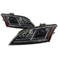 Spyder 08-15 Audi TT (HID Model Only) Projector Headlights - Sequential Signal - Black 5086891