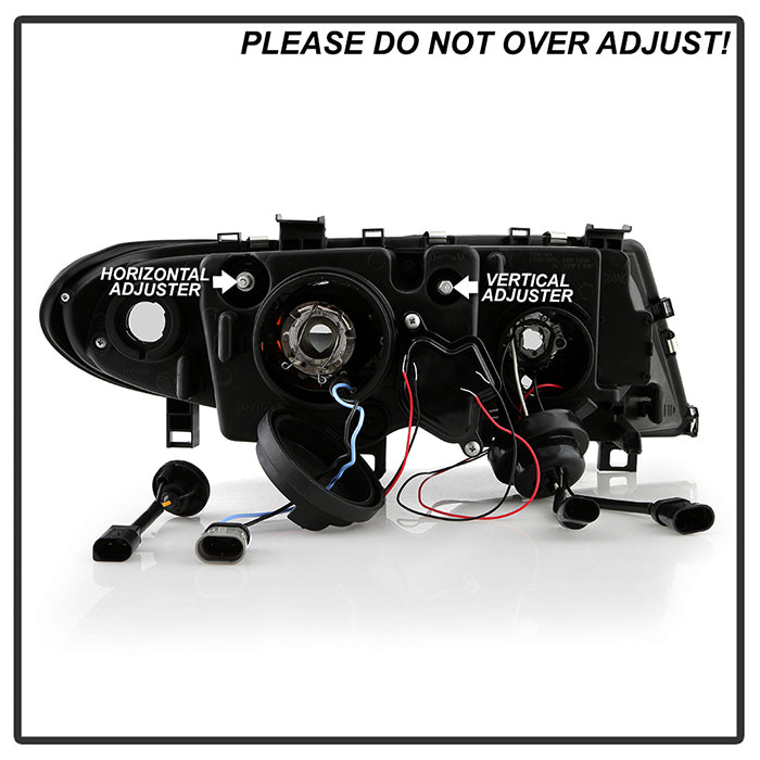 Spyder BMW E46 3-Series 02-05 4DR Projector Headlights 1PC LED Halo Smke PRO-YD-BMWE4602-4D-AM-SM 5042422