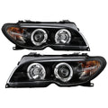 Spyder BMW E46 3-Series 04-06 2 DR Projector Halogen Model- LED Halo Blk PRO-YD-BMWE4604-2DR-HL-BK 5077141