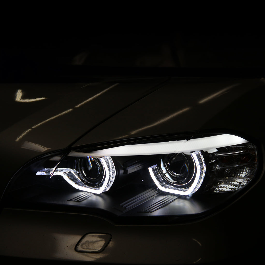 Spyder 07-10 BMW X5 E70 (HID Models Only) Projector Headlights - Black PRO-YD-BMWE7007-AFSHID-BK 5085481