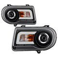 Spyder Chrysler 300C 05-10 Projector Headlights LED DRL Black High/Low H7 PRO-YD-C300C-DRL-BK 5075659