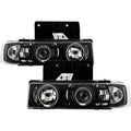 Spyder Chevy Astro 95-05/GMC Safari 95-05 Projector Headlights LED Halo Black PRO-YD-CA95-HL-BK 5009210