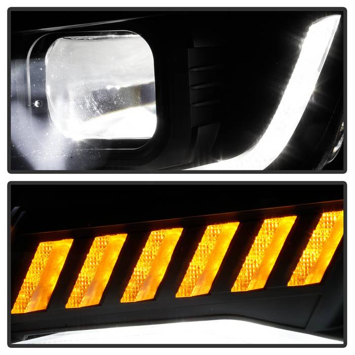 Spyder Chevy Camaro 16-18 HID Model Full LED Headlights Black PRO-YD-CCAM16HIDAP-SEQ-BK 5087355