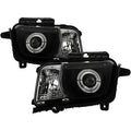 Spyder Chevy Camaro 10-13 Projector Headlights Dual Halo LED Halo Blk High/ PRO-YD-CCAM2010-HL-BK 5034236