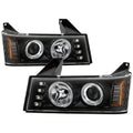 Spyder Chevy Colorado 04-12 Projector Headlights Halogen- LED Halo Blk PRO-YD-CCO04-HL-BK 5074140